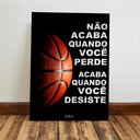 Ver imagem 3 de Quadro Decorativo Basquete Motivacional Cesta Bola Quarto Qualidade Premium 28x20