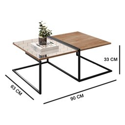 Mesa De Centro Industrial Espelho Demolição - 2