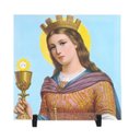 Ver imagem 2 de Quadro Azulejo Decorativo de Mesa Santa Barbara Católico Jesus
