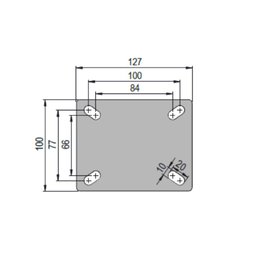 Rodizio Giratório 5'' com Placa e Freio Pu Capacidade até 300kg Linha Reforçada - Colson - 4