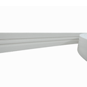 Ver imagem 1 de Moldura Roda Meio Eva Adesivo Flexível Sol 5cmx5mm 20 Metros - Branco
