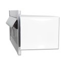 Ver imagem 3 de Caixa de Correio Inox Polido Revista Jornal Brilhante Espelhada com Tarja Preta