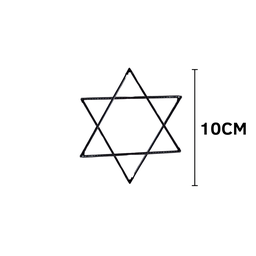 Estrela de Davi de 6 Pontas 10cm - 2