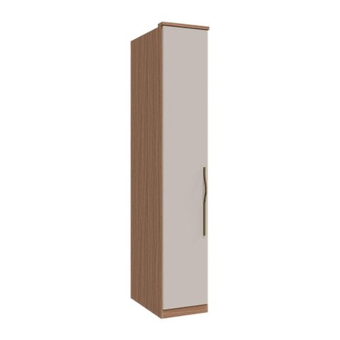 Guarda Roupa 1 Porta com Prateleira 2450x428mm Setiba Plus Rimo Carvalho/off White