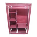 Ver imagem 4 de Guarda Roupa Armario Organizador Sapateira Dobravel Duplo Cabideiro Casa Sapateira Portatil Quarto a