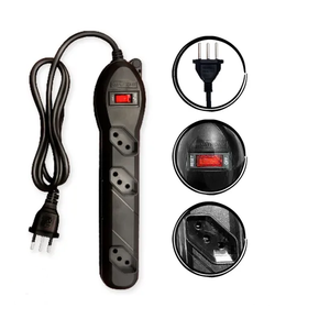 Filtro de Linha 3 Tomada Bivolt Chave CIRCUIT BREAKER, 2P+T