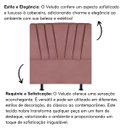Ver imagem 5 de Cabeceira Estofada Cama Casal Queen Size 160 Cm Louise Veludo:rosé