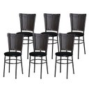 Ver imagem 1 de 6 Cadeiras para Mesa Preta Hawai Marrom:preto