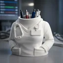 Ver imagem 3 de Porta Canetas Jaleco Médico Organizador de Mesa