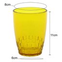 Ver imagem 2 de Kit 12 Copos Crippa 300ml Plástico Amarelo Água Suco Refrigerante Escolar Lanche