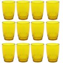 Ver imagem 1 de Kit 12 Copos Crippa 300ml Plástico Amarelo Água Suco Refrigerante Escolar Lanche