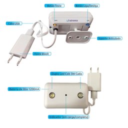 Bloco Autonomo Luz de Emergência 2 Faróis 6w 450lm Bivolt - 2