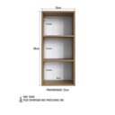 Ver imagem 6 de Kit 2 Armários de Banheiro 2 Portas com Espelho Suspenso 36cm Multimóveis Crpro-ARM010 Mel