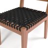 Mesa Loren 160 cm com 6 Cadeiras Área Externa Cozinha Corda Náutica Preto Giardino G01 - Lyam Decor  - 12