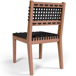 Mesa Loren 160 cm com 6 Cadeiras Área Externa Cozinha Corda Náutica Preto Giardino G01 - Lyam Decor  - 14