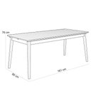 Ver imagem 7 de Mesa Loren 160 cm com 6 Cadeiras Área Externa Cozinha Corda Náutica Preto Giardino G01 - Lyam Decor 