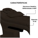 Ver imagem 2 de Maca Estofada Estética Botonê 70 Cm Sobrancelha Cilios Cor:marrom