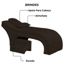 Ver imagem 3 de Maca Estofada Estética Botonê 70 Cm Sobrancelha Cilios Cor:marrom