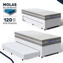Ver imagem 3 de Cama Box + Colchão Gazin de Molas Ensacadas One Face Air Up + Auxiliar de Espuma Solteiro 88 cm