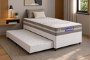 Ver imagem 1 de Cama Box + Colchão Gazin de Molas Ensacadas One Face Air Up + Auxiliar de Espuma Solteiro 88 cm