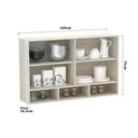 Ver imagem 3 de Armário 120cm 2 Portas C/Nicho Legno Crema C/Nogueira