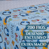 Conjunto de Lencol Solteiro Bouti 3 Pçs Jogo de Cama Infantil 200 Fios Super Macio:game - 3