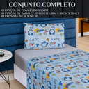 Ver imagem 6 de Conjunto de Lencol Solteiro Bouti 3 Pçs Jogo de Cama Infantil 200 Fios Super Macio:game