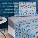 Ver imagem 5 de Conjunto de Lencol Solteiro Bouti 3 Pçs Jogo de Cama Infantil 200 Fios Super Macio:game