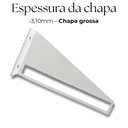 Ver imagem 4 de 2 Suportes Invertidos para Prateleiras Acabamento Aço Vazado Mão Francesa Design Moderno