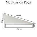 Ver imagem 3 de 2 Suportes Invertidos para Prateleiras Acabamento Aço Vazado Mão Francesa Design Moderno