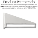 Ver mais imagens de 2 Suportes Invertidos para Prateleiras Acabamento Aço Vazado Mão Francesa Design Moderno