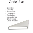 Ver imagem 4 de 2 Suportes Invertidos para Prateleiras Acabamento Aço Vazado Mão Francesa Design Moderno