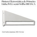 Ver imagem 7 de 2 Suportes Invertidos para Prateleiras Acabamento Aço Vazado Mão Francesa Design Moderno