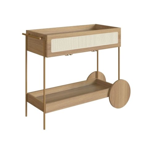 Carrinho Bar Porta Taças 110 Cm Pes Metal Oslo 28964 Hanover