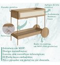 Ver imagem 5 de Carrinho Bar Porta Taças 110 Cm Pes Metal Oslo 28964 Hanover