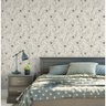 Papel de Parede Floral Minimalista Marrom e Bege -3,00x0,50m - 2