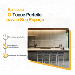 Kit 4 Banquetas Alta Banco para Balcão Junco Preto Àrea Gourmet Ilha Bancada bares Churrasqueira - 3