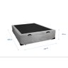 Cama Box Baú Casal 138 Bello Box - Suede Cinza - 2