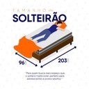 Ver mais imagens de Conjunto Box Baú Marrom Cairo Cinza Molas Ensacadas Solteiro 96x203x71 - King House