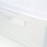 Gaveteiro Organizador 7,9 Litros Plástico Empilhável Rattan 33x27x15 - Nitron Cor:transparente - 2