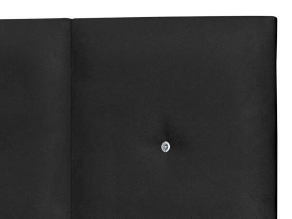Cabeceira Casal 1,60 Estofada com Strass Barcelona Preto - Móveisaqui - 3