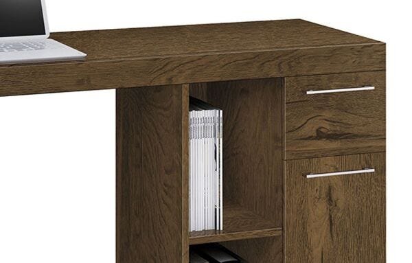 Mesa para Computador Office Doris Nogal Acetinado - Edn Móveis - 4