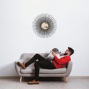 Ver imagem 3 de Espelho decorativo de parede redondo com moldura palitada Cintilante Preto
