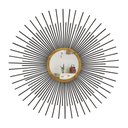 Ver imagem 1 de Espelho decorativo de parede redondo com moldura palitada Cintilante Preto