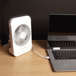 Mini Ventilador Portátil Recarregável com Luminária Mor - 2