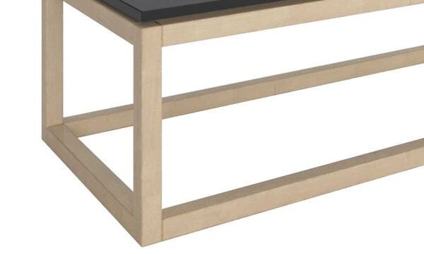 Mesa de Centro Supreme Preto com Natural - Tebarrot Móveis - 4
