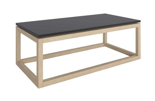 Mesa de Centro Supreme Preto com Natural - Tebarrot Móveis - 1