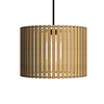 Luminária Pendente Berlim Modelo Ripado -:MDF CRU - 4