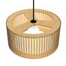 Luminária Pendente Berlim Modelo Ripado -:MDF CRU - 2