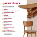 Ver imagem 7 de Conjunto Sala de Jantar Mesa Venus Tampo 220cm Laqueado sem Vidro e 8 Cadeiras Viena Gold